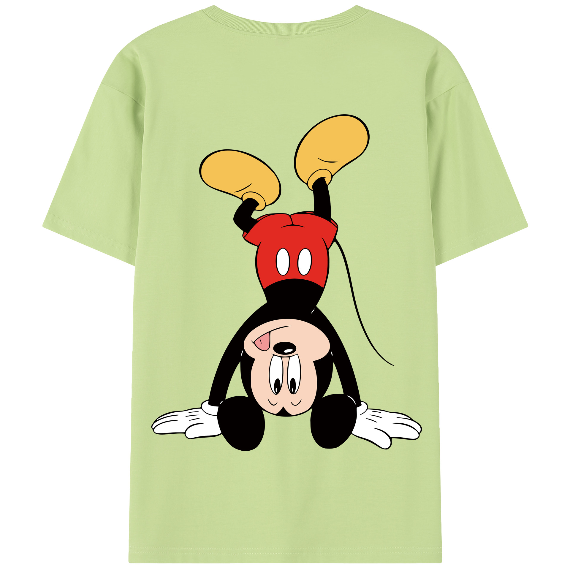 （画像用） ミッキーマウス Mickey Mouse 綿100％半袖Tシャツ（背面プリント）